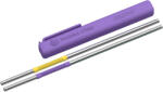 Asobu Сламки за многократна употреба Asobu Еco Friendly Reusable Straws Ps2 - цвят лилав/жълт (PS/2 PURPLE/YELLOW)