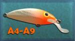 Cozma Lures Vobler COZMA LURES Model A4, Culoare A9, Sinking, 4cm, 2.2g (EF.87013112)