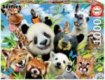 Educa Puzzle Llama drama Selfie Educa cu 1000 piese şi lipici Fix de la 11 ani (EDU18117) Puzzle