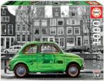 Educa Puzzle Black&White Car in Amsterdam Educa cu 1000 piese şi lipici Fix de la 11 ani (EDU18000) Puzzle