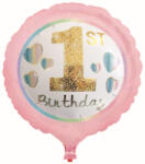 Balloons4party Balon folie prima aniversare roz 45 cm - articole-petreceri - 16,99 RON