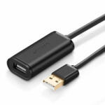 UGREEN US121, cablu prelungitor USB 2.0, activ, 25m (negru)