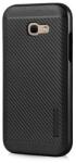 Gema Mixt Husa telefon Puky Carbon cu placuta metalica incorporata pentru Huawei P9 Lite 2017 / P8 Lite 2017 / Honor 8 Lite / Nova Lite , negru