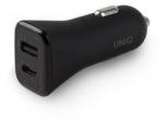 Uniq Incarcator auto Votra Duo P30 USB-C PD 30W - negru