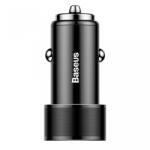 Baseus Incarcator Auto Baseus Small Screw, 2x Usb, Quick Charge 3.0, 36w, Negru