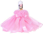 Produs vandut si livrat de S. C. Denikos Creativ S Lumanare botez baby girl, rochita light pink si fundita cu buline, Denikos® 82