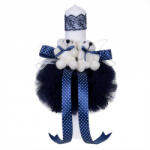 Produs vandut si livrat de S. C. Denikos Creativ S Lumanare botez 2 ursuleti, decor bleumarin, Denikos® 49