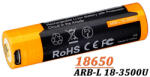 Fenix Acumulator Fenix 18650 - 3500mAh cu Micro USB - ARB-L 18-3500U (ADV-343) Baterie reincarcabila