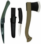 Morakniv Set cuţit, fierastrau si topor pentru bushcraft/ camping/ vanatoare - BM4 (BM4)