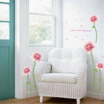  Sticker perete Romantic pink blooming flower 60x90cm