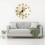  Sticker decorativ ceas vintage flori si fluturi