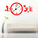  Sticker decorativ ceas Love