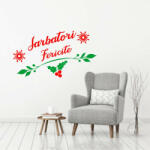  Sticker decorativ Sarbatori Fericite 1
