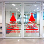  Sticker decorativ Brad Merry Christmas