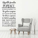  Sticker perete Regulile familiei noastre