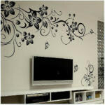 Sticker perete Black Flower Decor 6