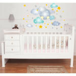  Sticker perete Luna, nori si stele