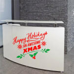  Sticker decorativ Awesome Xmas