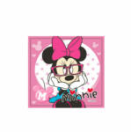  Sticker intrerupator Minnie cu ochelari 9x9 cm