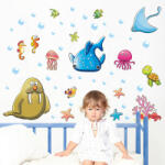  Sticker perete Animale Marine