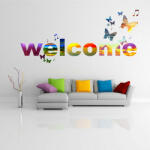  Sticker perete Welcome Multicolor