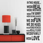  Sticker perete House rules