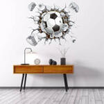  Sticker perete Minge Fotbal 3D