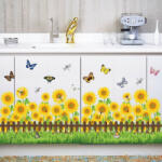  Sticker Floarea Soarelui perete / geam