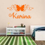  Sticker perete personalizat My Name Girl 11