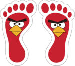  Set stickere podea Picioruse Angry Birds