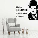  Sticker perete Charlie Chaplin - Courage