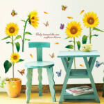  Sticker perete Floarea Soarelui Decor