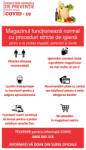  Sticker Indicator Reguli de siguranta COVID Magazin Alimentar