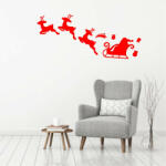  Sticker decorativ Sania lui Mos Craciun
