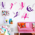  Sticker perete Colorful Fairies