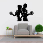  Sticker perete Siluete fitness