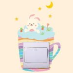  Sticker intrerupator Teacup Iepuras