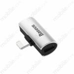 Baseus 2 x iPhone Lightning Audio adapter CAL46-S1 ezüst/fekete