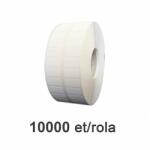 ZINTA Ролка саморазрушаващи се бели pe етикети 20х10мм, 10 000 ет. /ролка (20x10x10000-pesec)