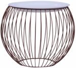 vidaXL Măsuță de cafea, auriu, Ø 51 cm (287659) Masa de cafea