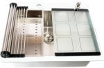 CookingAid Chiuveta bucatarie inox CookingAid TEMPERED GLASS WHITE (5604315266165) Chiuveta