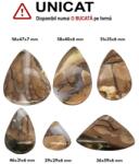  Cabochon din Agata Oul Tunetului de Forma Picatura - 39-54 x 29-37 x 5-7 mm - 1 Buc