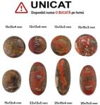  Cabochon din Agata de Maroc de Forma Disc - Ovala - 12-25 x 10-15 x 2-6 mm - 1 Buc