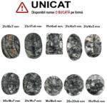  Cabochon din Fosil Orthoceras de Forma Ovala - Dreptunghi - 18-23 x 16-19 x 5-7 mm - 1 Buc