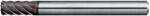 NS Tool 10, 0 r1, 5 l20 L75 6 élű sarokrádiuszos maró 65HRC-ig - MHDH645R - NS Tool Japan - 08-00438-10015