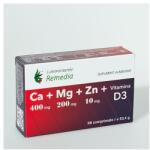 Laboratoarele Remedia Ca+Mg+Zn+Vitamina D3 30cpr