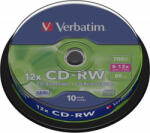 Verbatim CD-RW VERBATIM 700MB, 80min, viteza 8-12x, 10 buc, spindle, "43480 (43480)