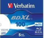 Verbatim BD-R XL VERBATIM 100GB, viteza 4x, carcasa, printabil, "Wide Inkjet Printable" "43789 (43789)