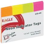 EAGLE Oldaljelölő EAGLE 659-4N papír neon 4 szín (150-1244) - homeofficeshop