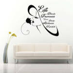  Sticker perete Esti Frumoasa